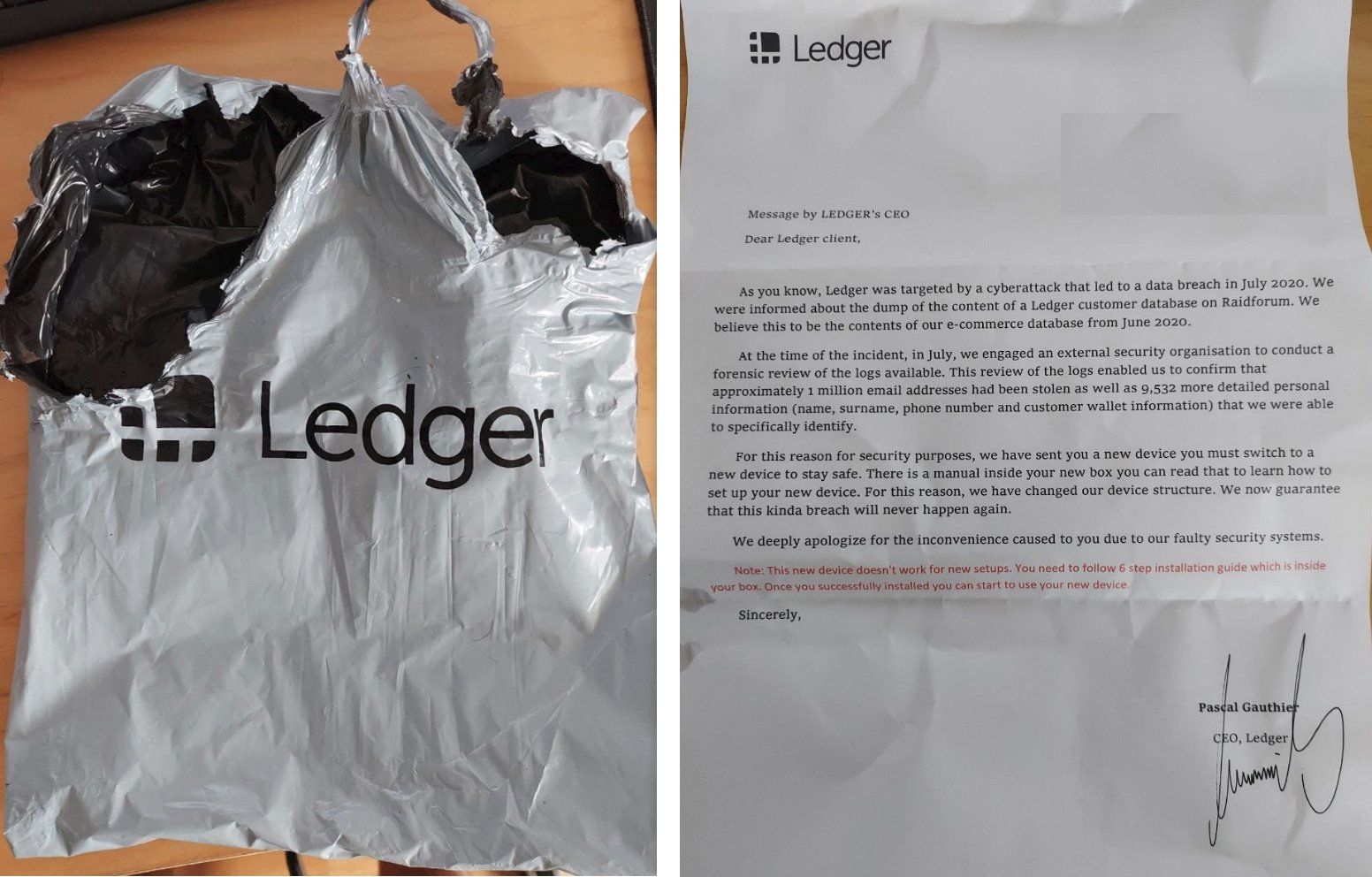 Покупатели кошельков Ledger получили по почте «новые» устройства от хакеров