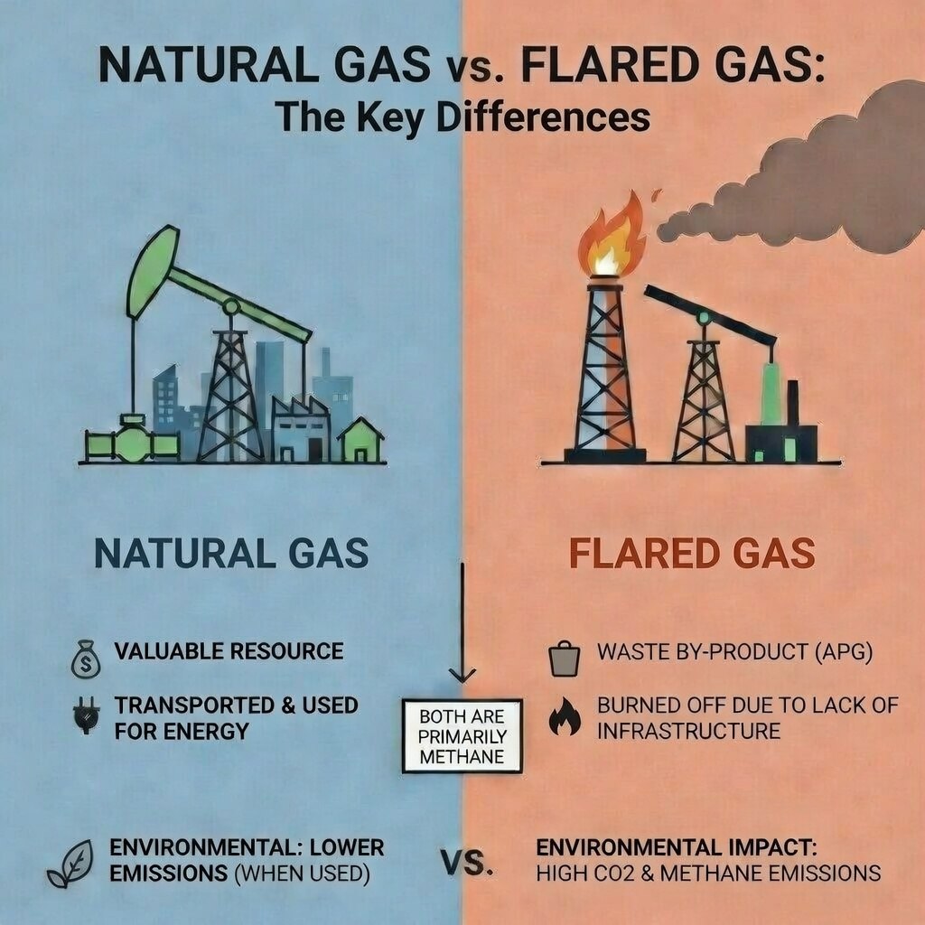 Flared gas vs natural gas in bitcoin mining